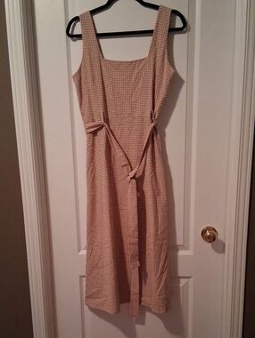 Gingham Midi Dress